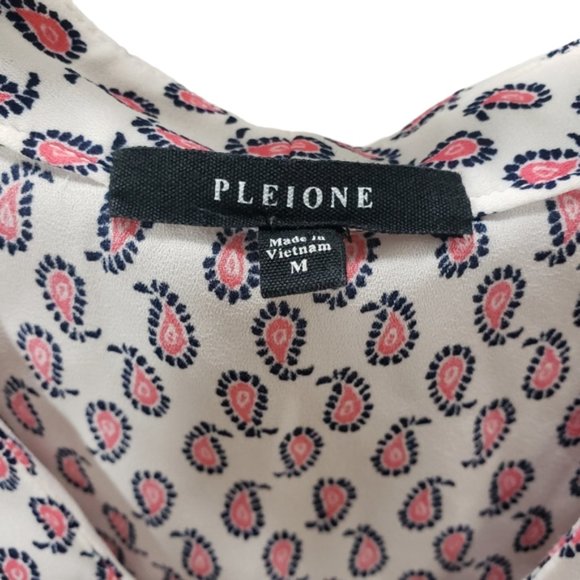 Anthropologie Pleione Womens Size M Short Sleeve Blouse - Picture 5 of 7